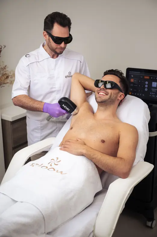 1x Oksel laserontharing (man)